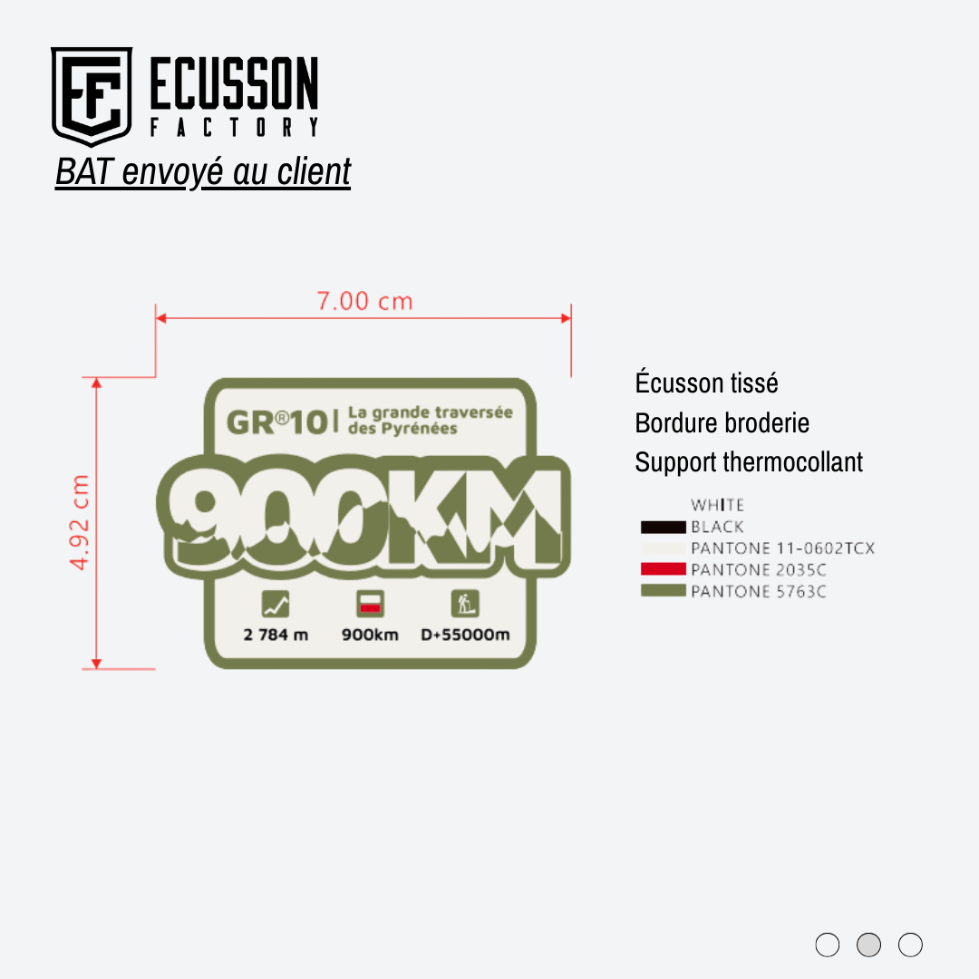 Fabrication d'écussons tissés - GR®10