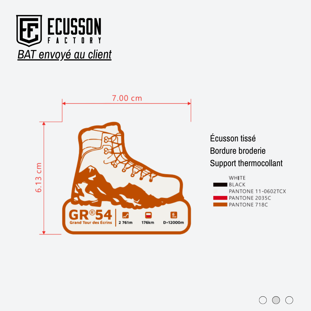 Fabrication d'écussons tissés - GR®54