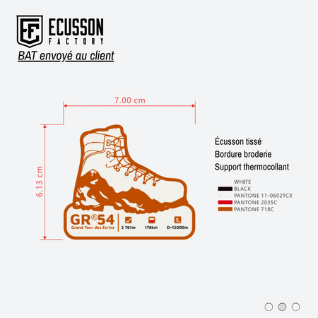 Fabrication d'écussons tissés - GR®54