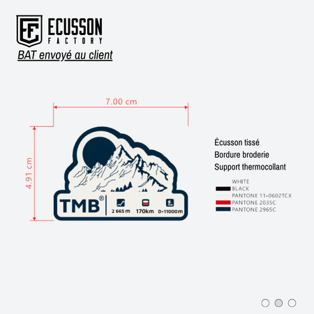 Fabrication d'écussons tissés - TMB®